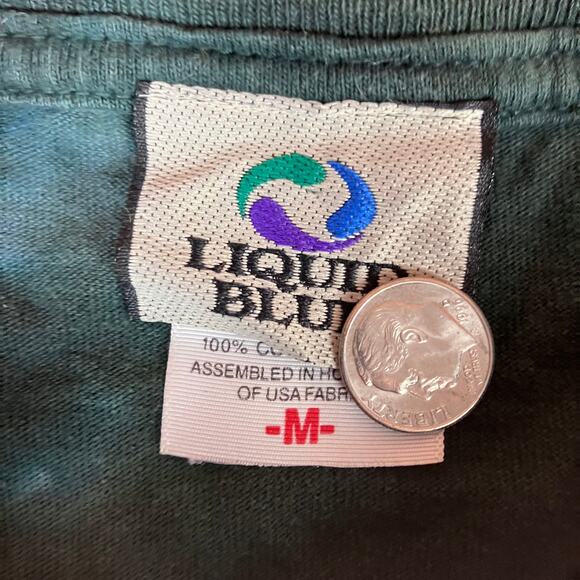 2006 Jimi Hendrix Liquid Blue Tie Dye T-shirt - Picture 3 of 6